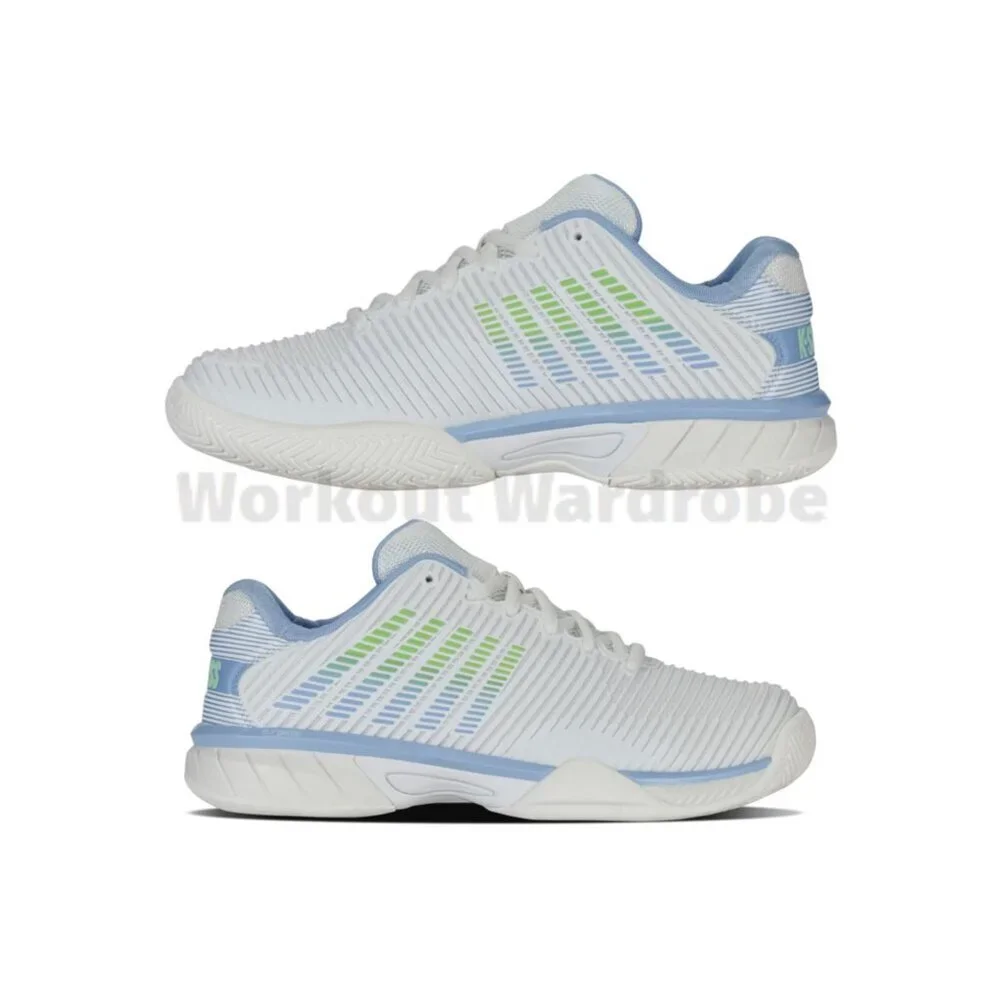 K-Swiss Hypercourt Express 2 Men’s Tennis Shoes Lucent White/Green - Picture 1 of 2